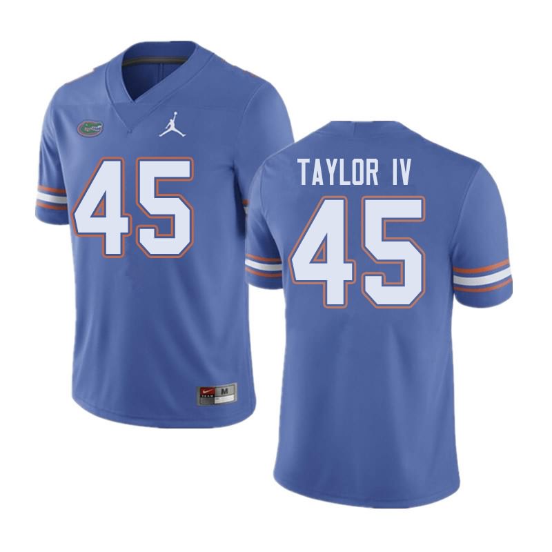 NCAA Florida Gators Clifford Taylor IV Men's #45 Jordan Brand Blue Stitched Authentic College Football Jersey KNF1664YZ